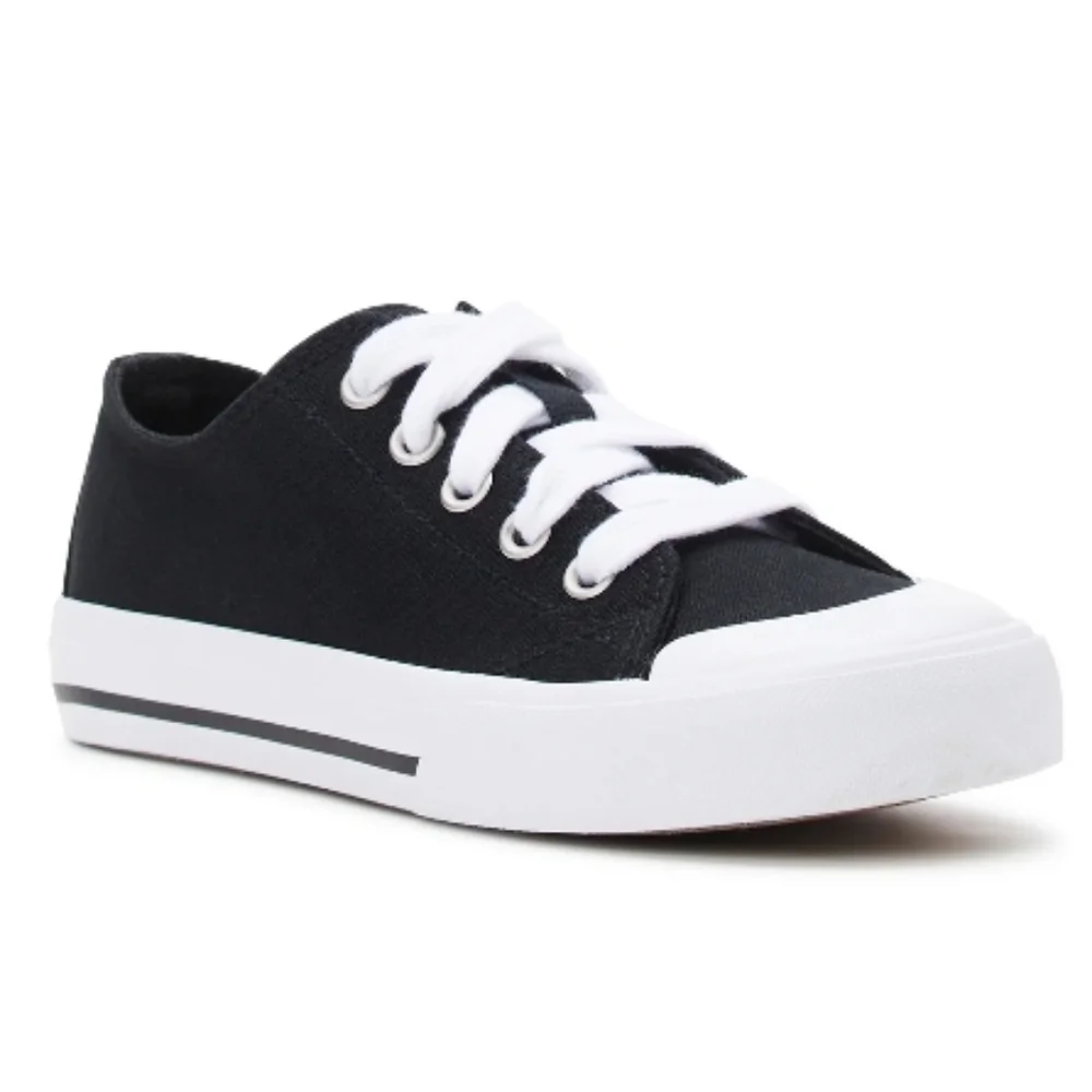 Boys Canvas Casual Lace-up Low-Top Sneaker